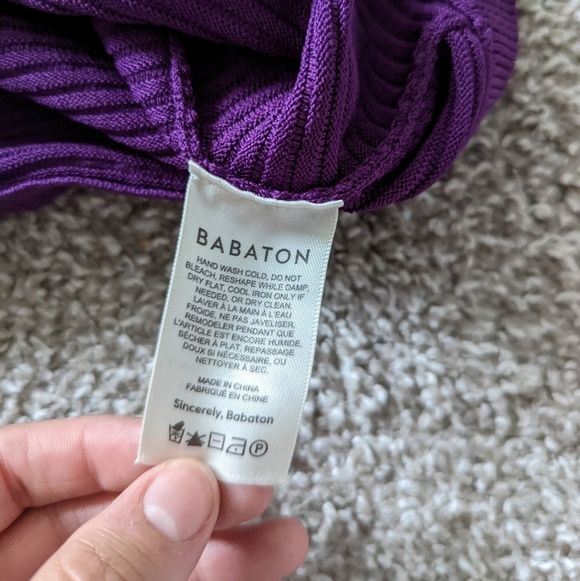 Babaton Purple Sculpt Knit Top - Picture 7 of 8